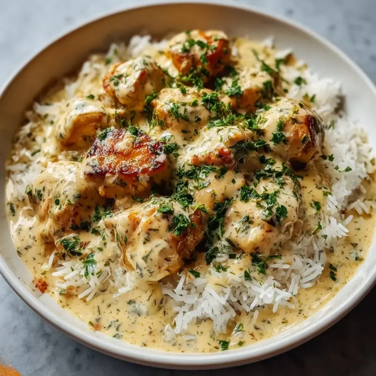 Creamy Smothered Chicken with Rice Recipe