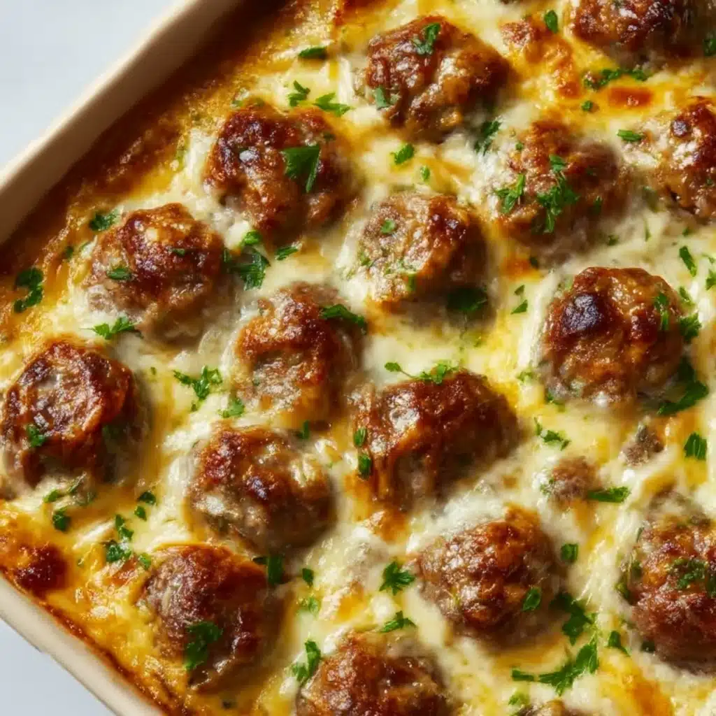 Dump-and-Bake Meatball Casserole Recipe