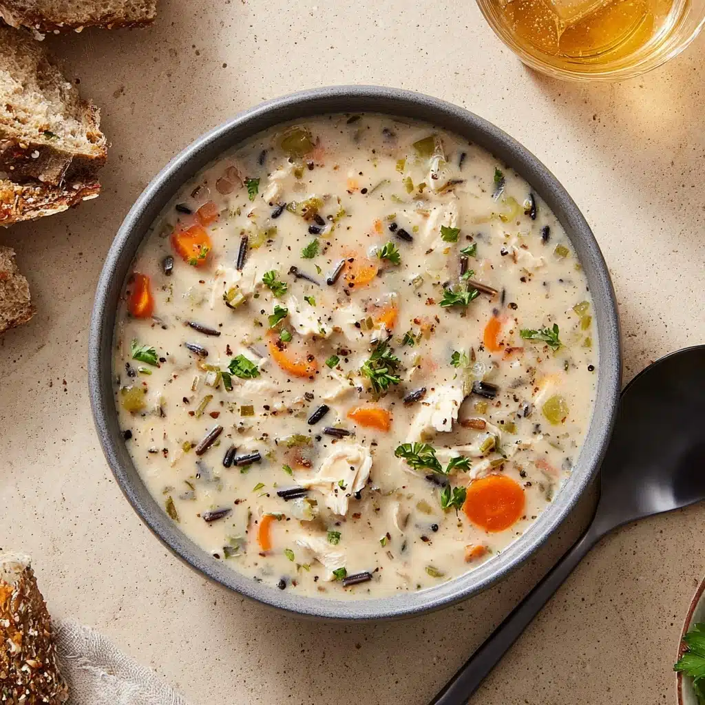 Creamy Crockpot Chicken Wild Rice Soup Recipe - Recipe Image