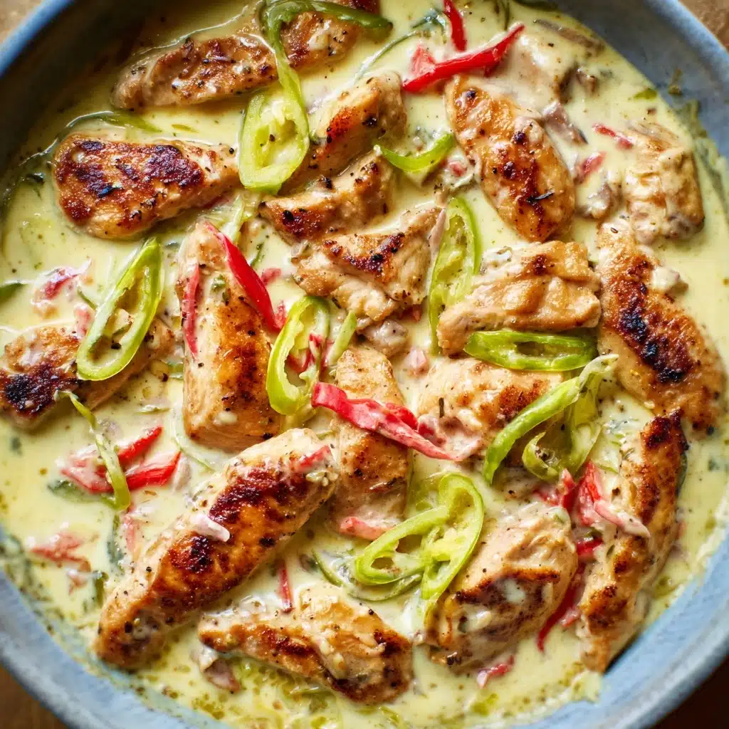 Creamy Pepperoncini Chicken Skillet Recipe