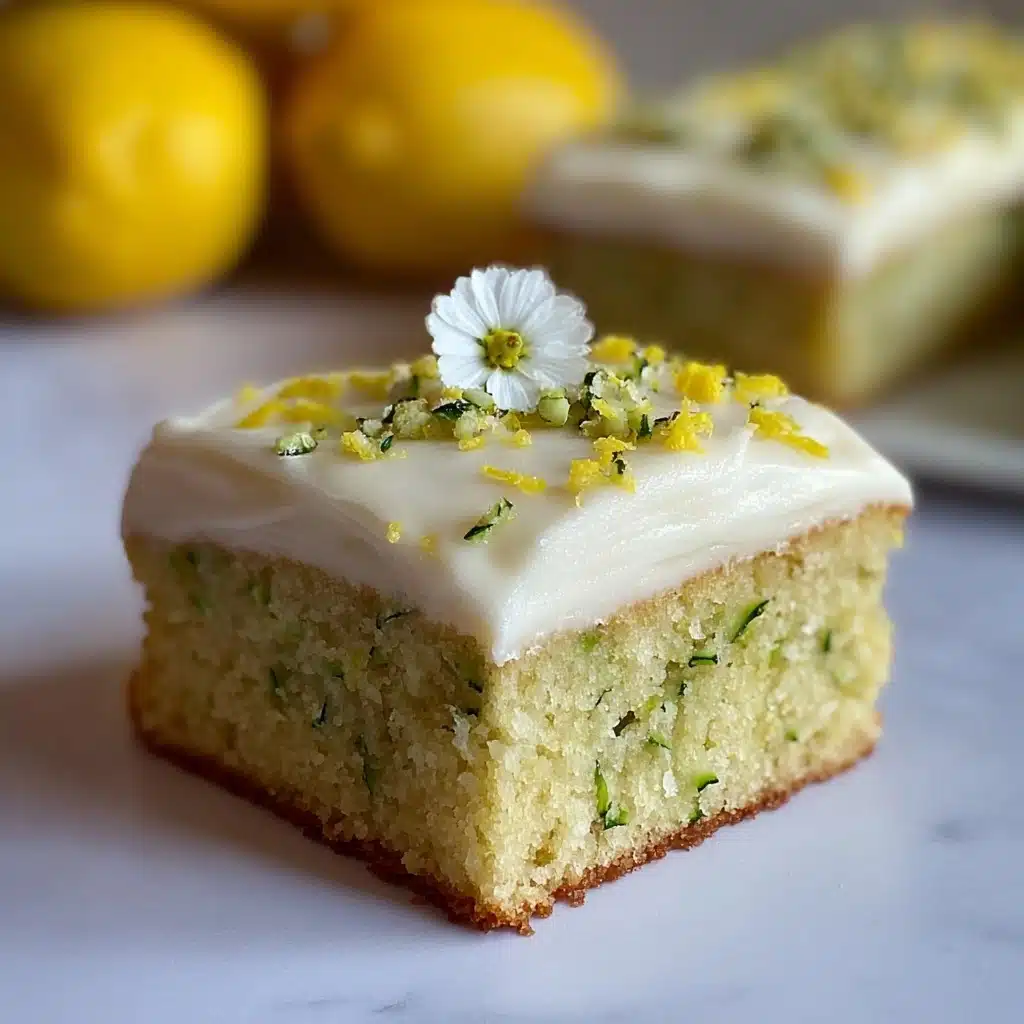 Zesty Lemon Zucchini Bars Recipe