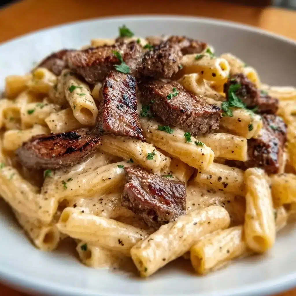 Creamy Steak Pasta Recipe - Recipe Image