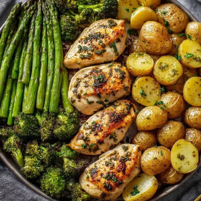 Sheet Pan Garlic Butter Chicken and Veggies Recipe