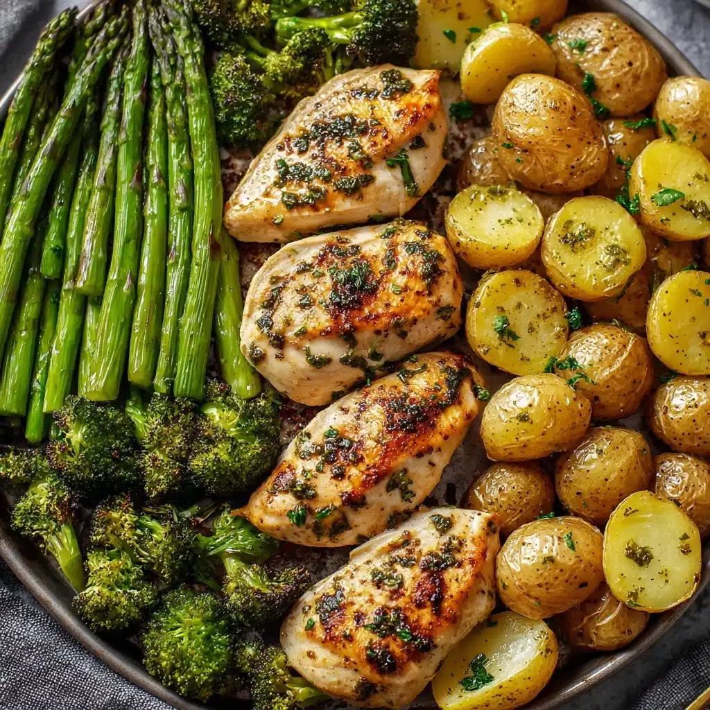 Sheet Pan Garlic Butter Chicken and Veggies Recipe