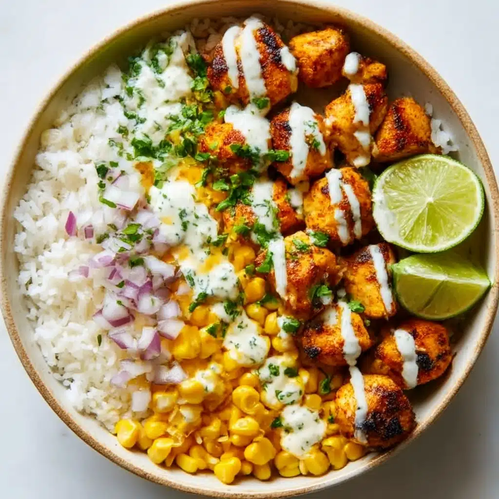 Street Corn Chicken Rice Bowl Recipe - Recipe Image
