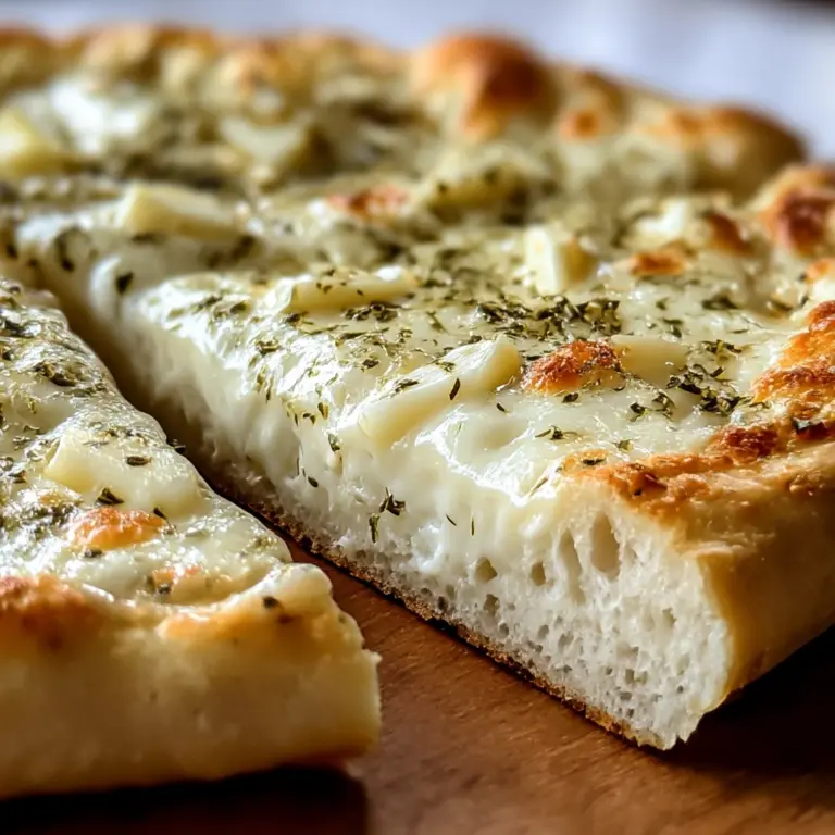 White Garlic Pizza Recipe