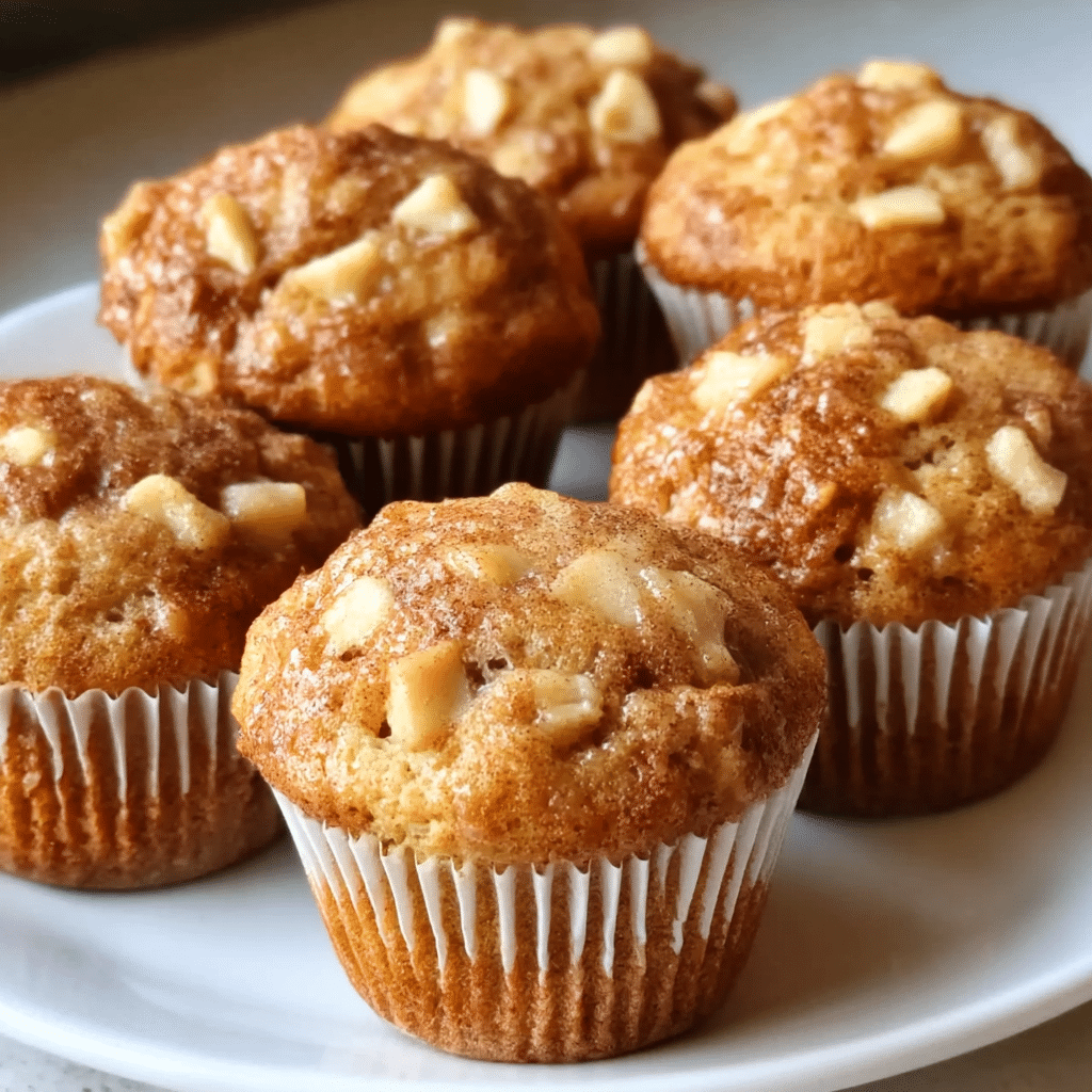 Apple Cinnamon Greek Yogurt Muffins Recipe - Recipe Image