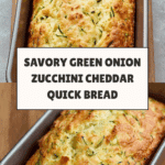 Green Onion Zucchini Cheddar Quick Bread Recipe