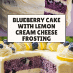 Blueberry Cake with Lemon Cream Cheese Frosting Recipe