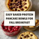 Baked Protein Pancake Bowls Recipe