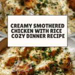 Creamy Smothered Chicken with Rice Recipe