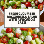 Easy Cucumber Mozzarella Salad Recipe