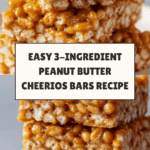 3 Ingredient Peanut Butter Cheerio Bars Recipe