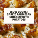 Garlic Parmesan Crockpot Chicken and Potatoes Recipe