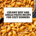 Creamy Beef and Shells Recipe