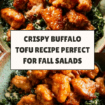 Crispy Buffalo Tofu with Caesar Salad Recipe