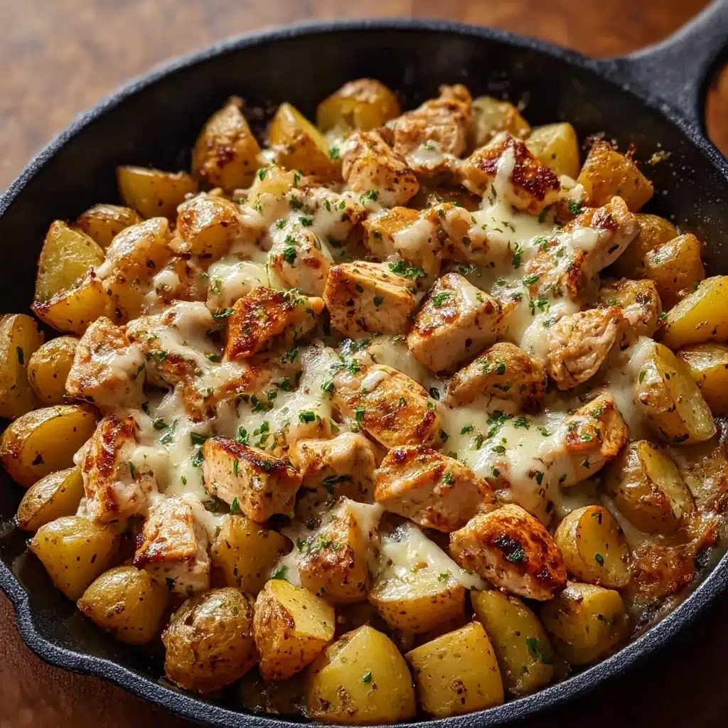 Garlic Parmesan Chicken and Potatoes Recipe - Recipe Image