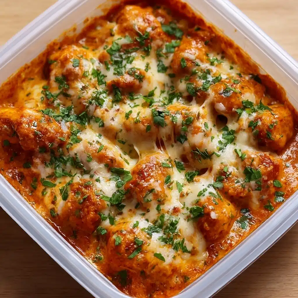 High Protein Creamy Garlic Cheesy Chicken & Potatoes Recipe - Recipe Image