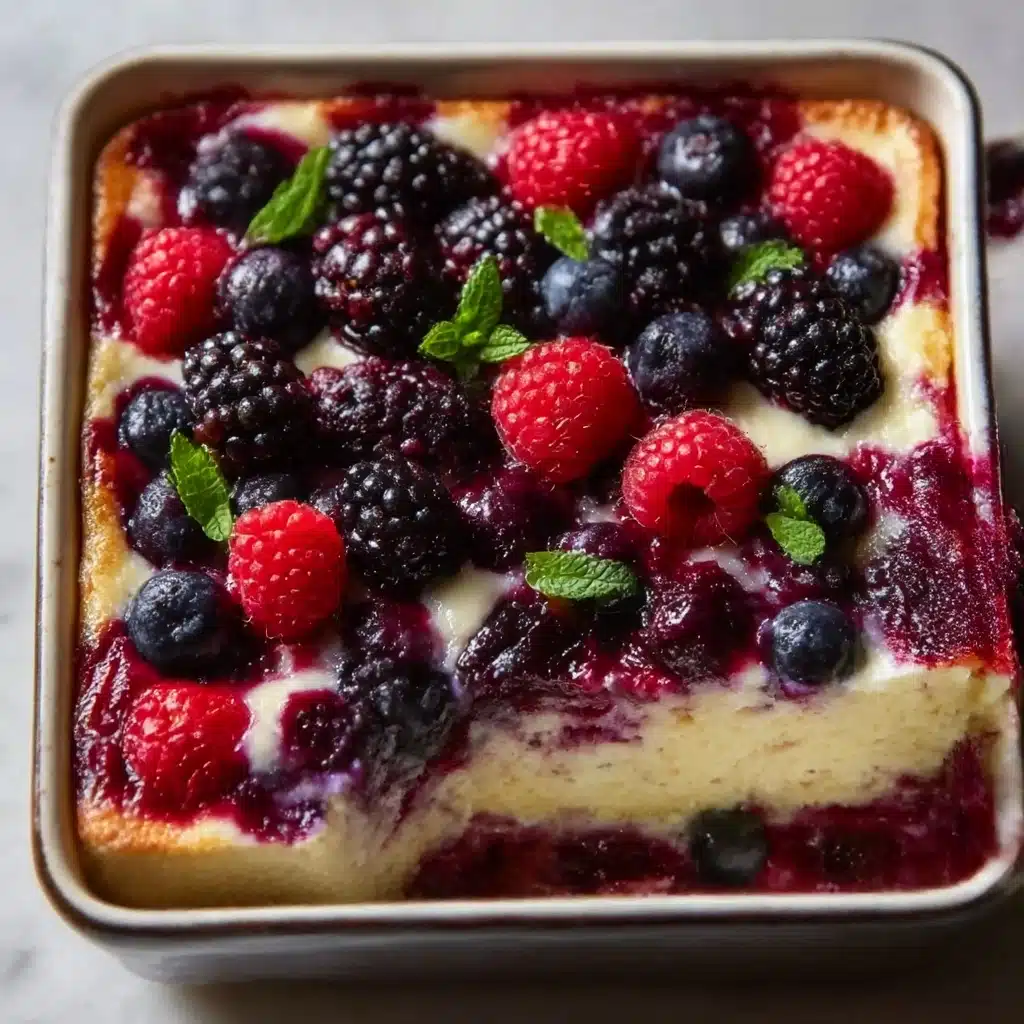 High Protein Triple Berry Bake Recipe - Recipe Image