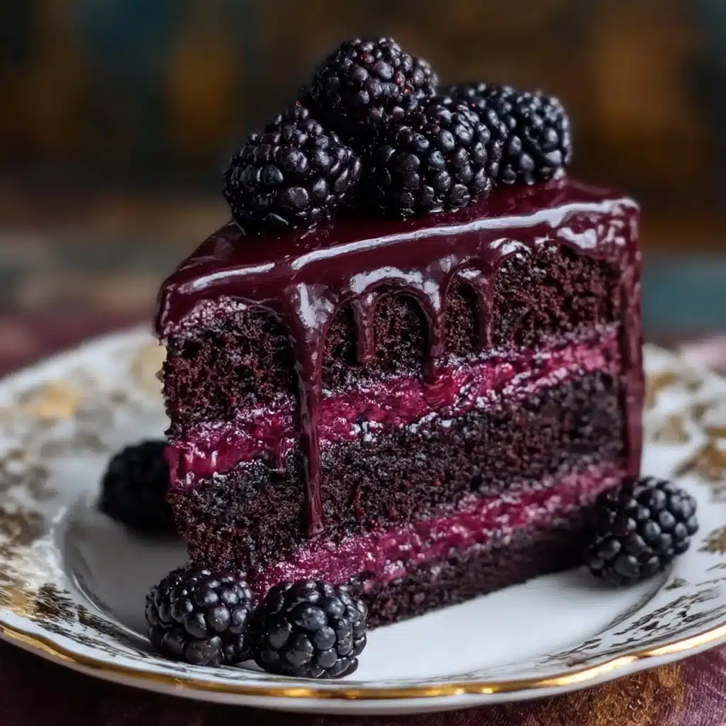 Blackberry Velvet Gothic Cake Recipe - Recipe Image