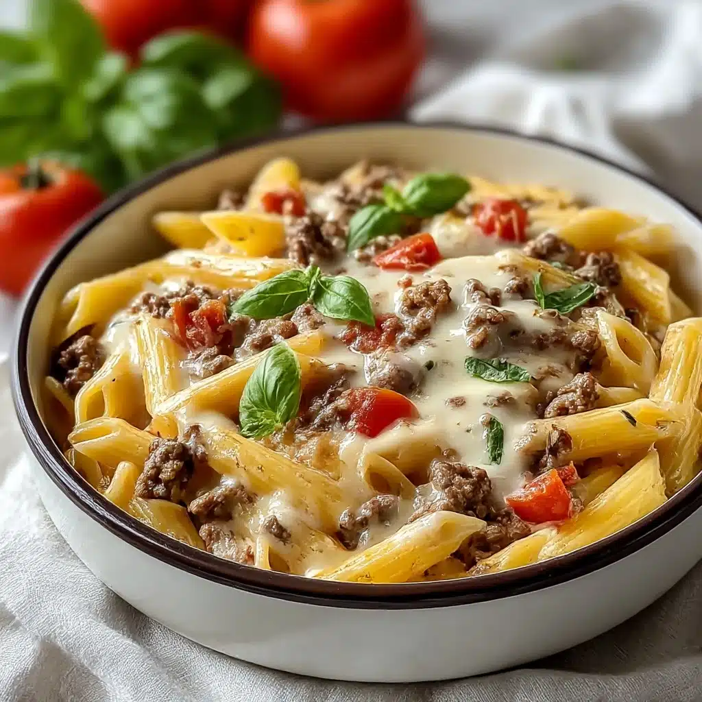 Creamy Rotel Pasta with Ground Beef Recipe - Recipe Image