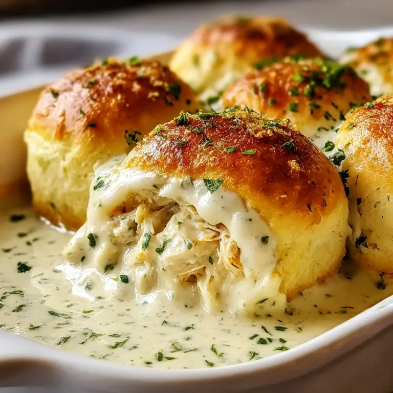 Chicken Pillows with Creamy Parmesan Sauce for Cozy Nights Recipe