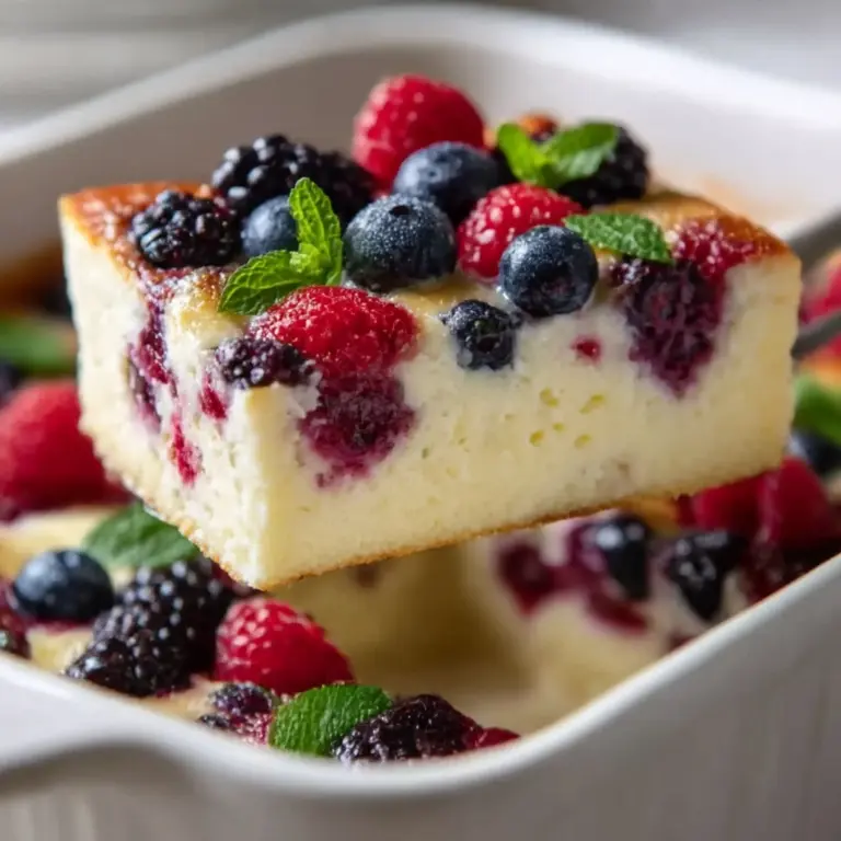 High Protein Triple Berry Bake Recipe
