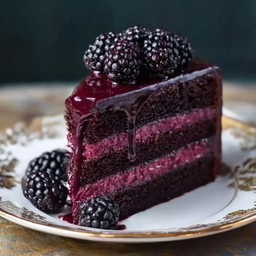 Blackberry Velvet Gothic Cake Recipe