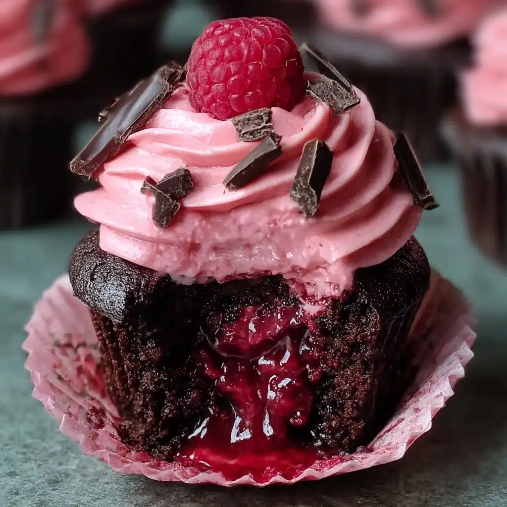 Decadent Raspberry Chocolate Lava Cupcakes You'll Adore Recipe - Recipe Image