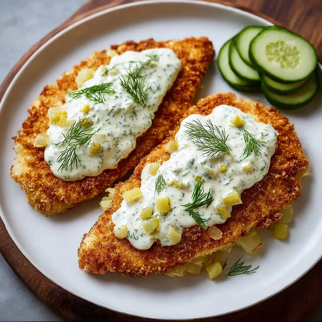 Pretzel Chicken with Mustard-Cheddar Sauce Recipe