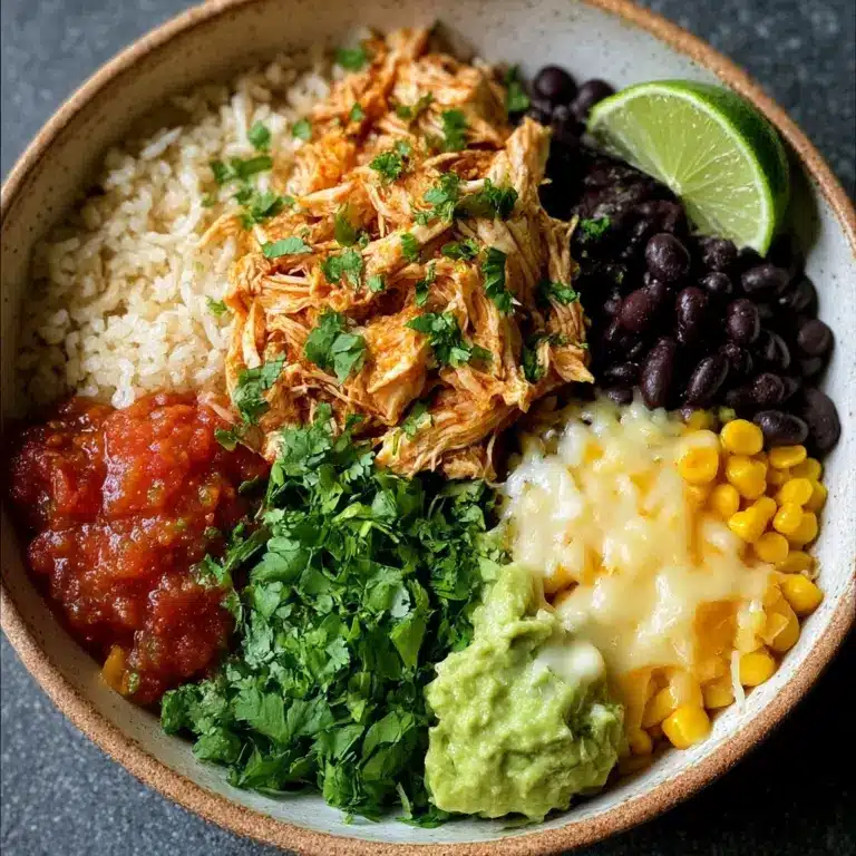 Slow Cooker Chicken Burrito Bowl Recipe