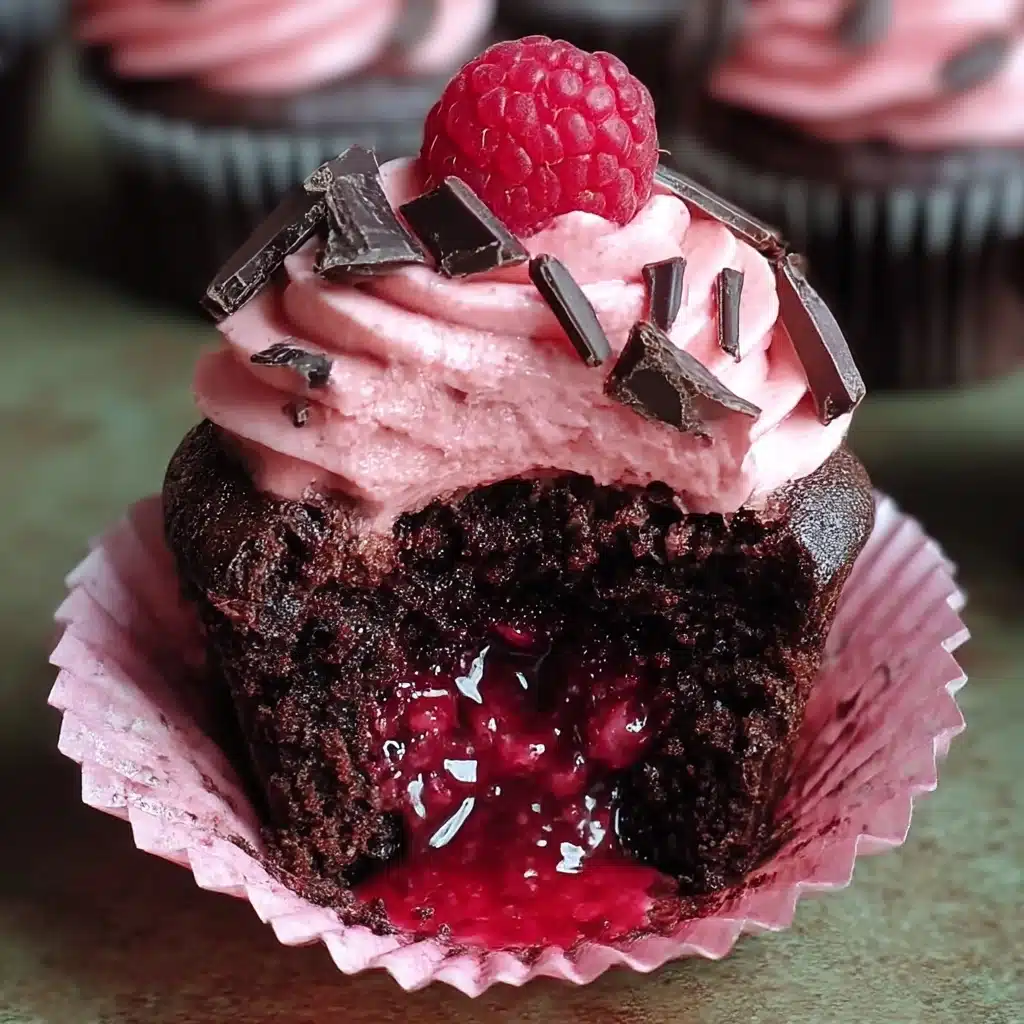 Decadent Raspberry Chocolate Lava Cupcakes You'll Adore Recipe - Recipe Image