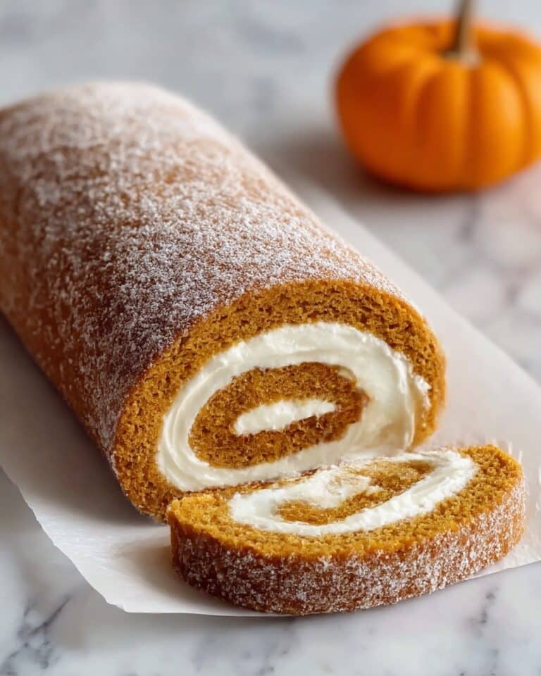 Fall Pumpkin Spice Roll Cake Recipe