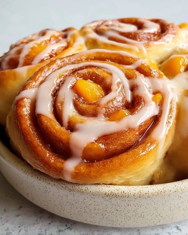 Peach Pie Cinnamon Rolls Recipe