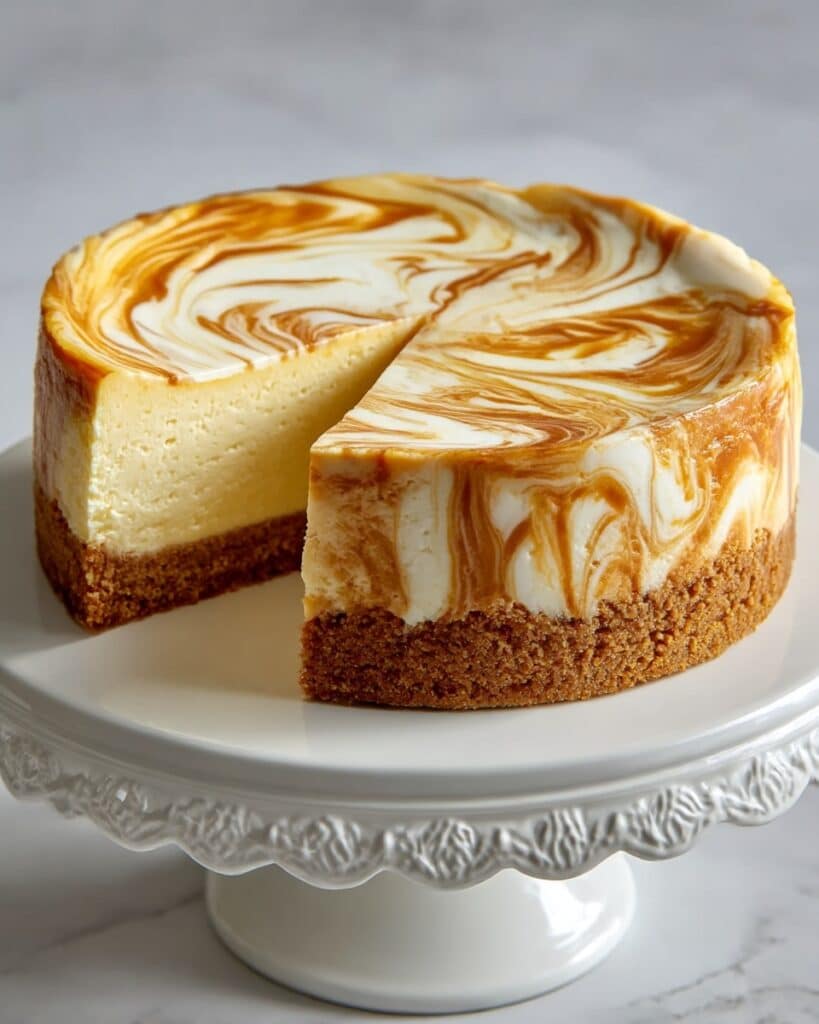 Cheesecake with Pumpkin Swirl Recipe