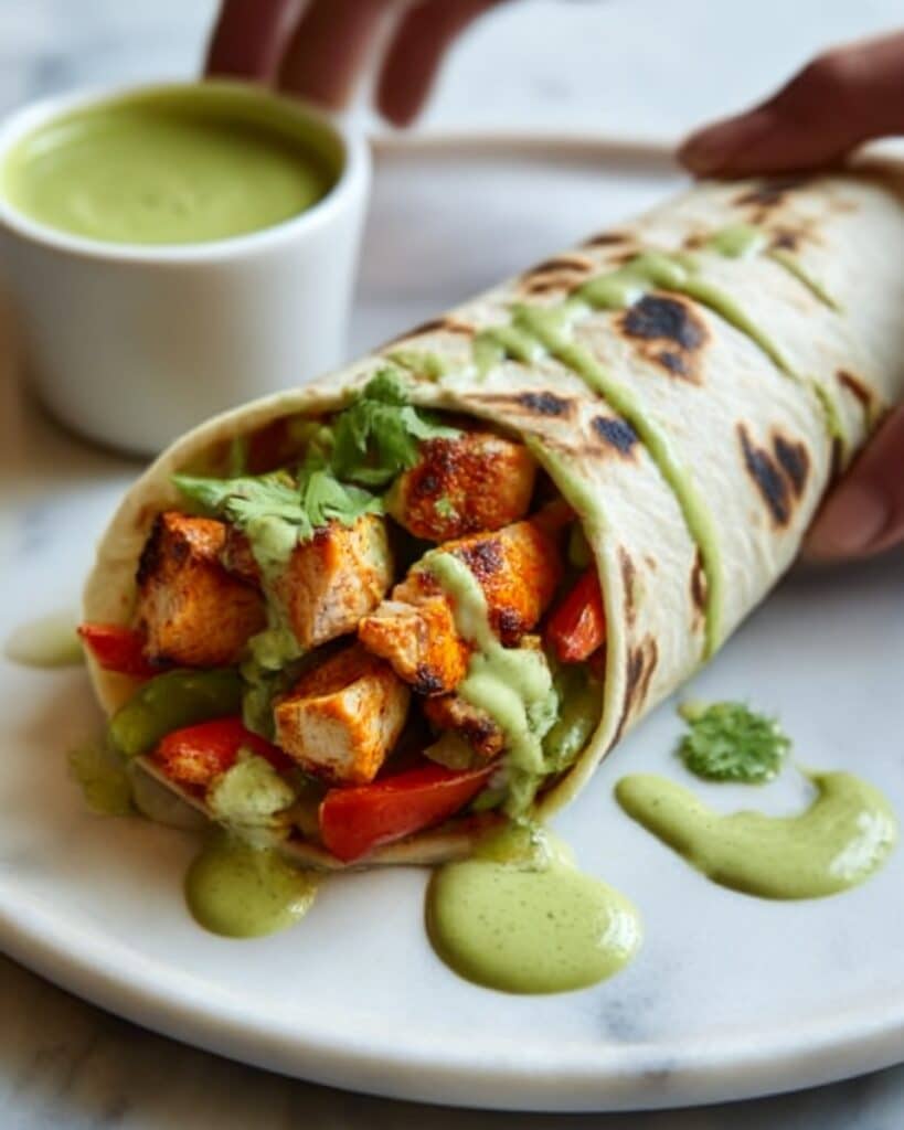 Chipotle Ranch Grilled Chicken Burrito Recipe