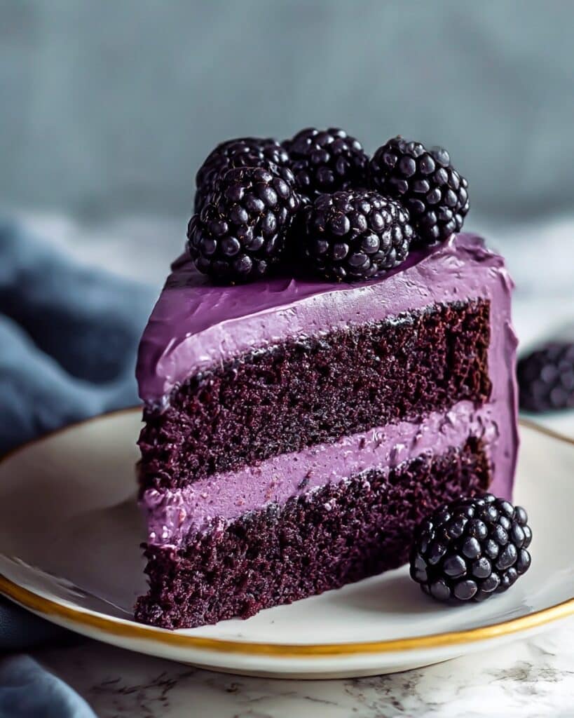 Blackberry Velvet Gothic Cake Recipe