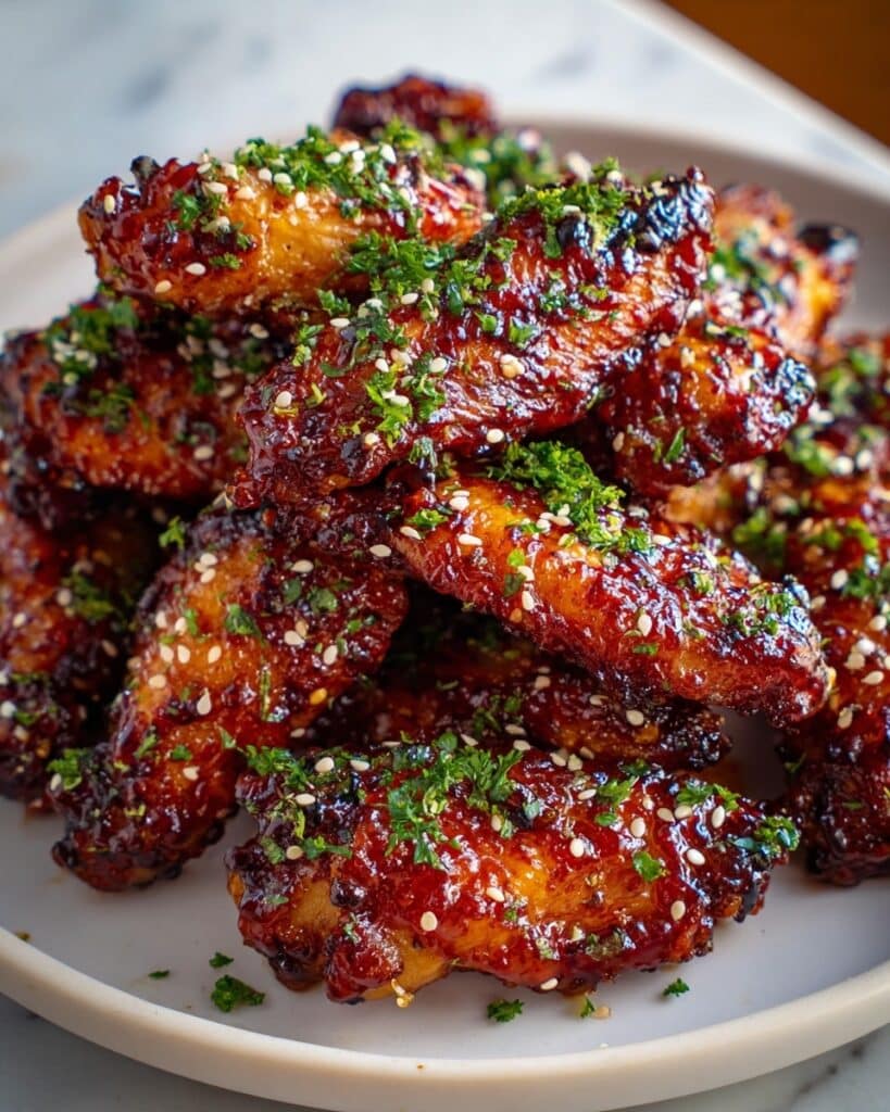 Spicy Korean Chicken Wings with Gochujang Sauce Recipe