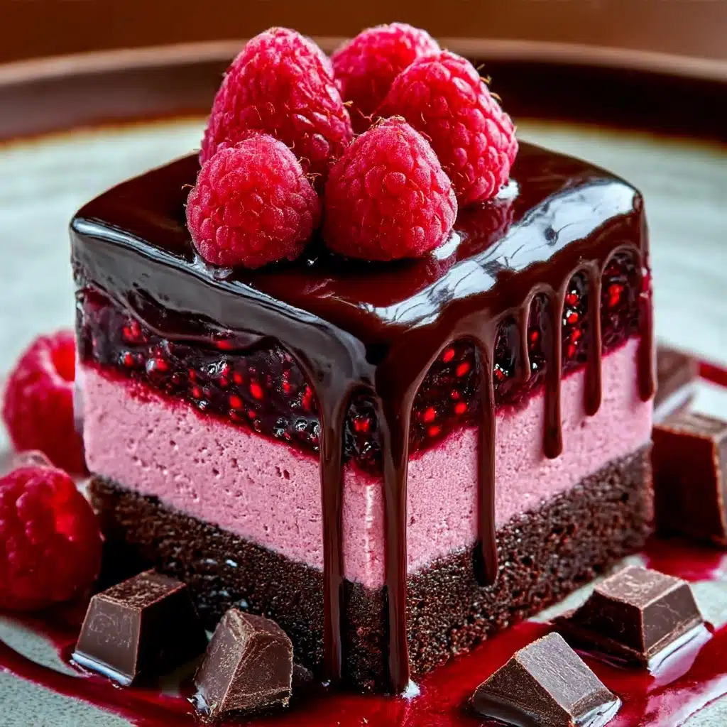 Chocolate Raspberry Drip Cake Recipe - Recipe Image
