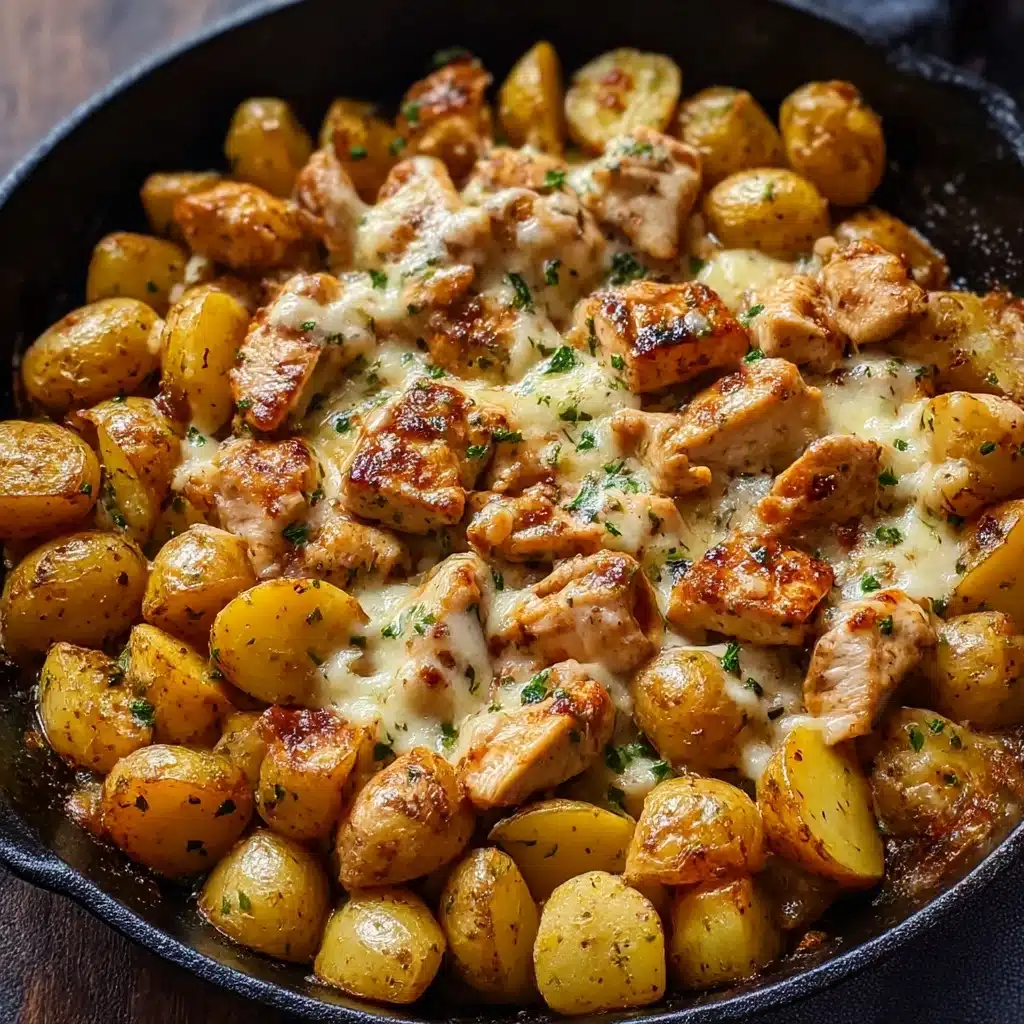 Garlic Parmesan Chicken and Potatoes Recipe - Recipe Image