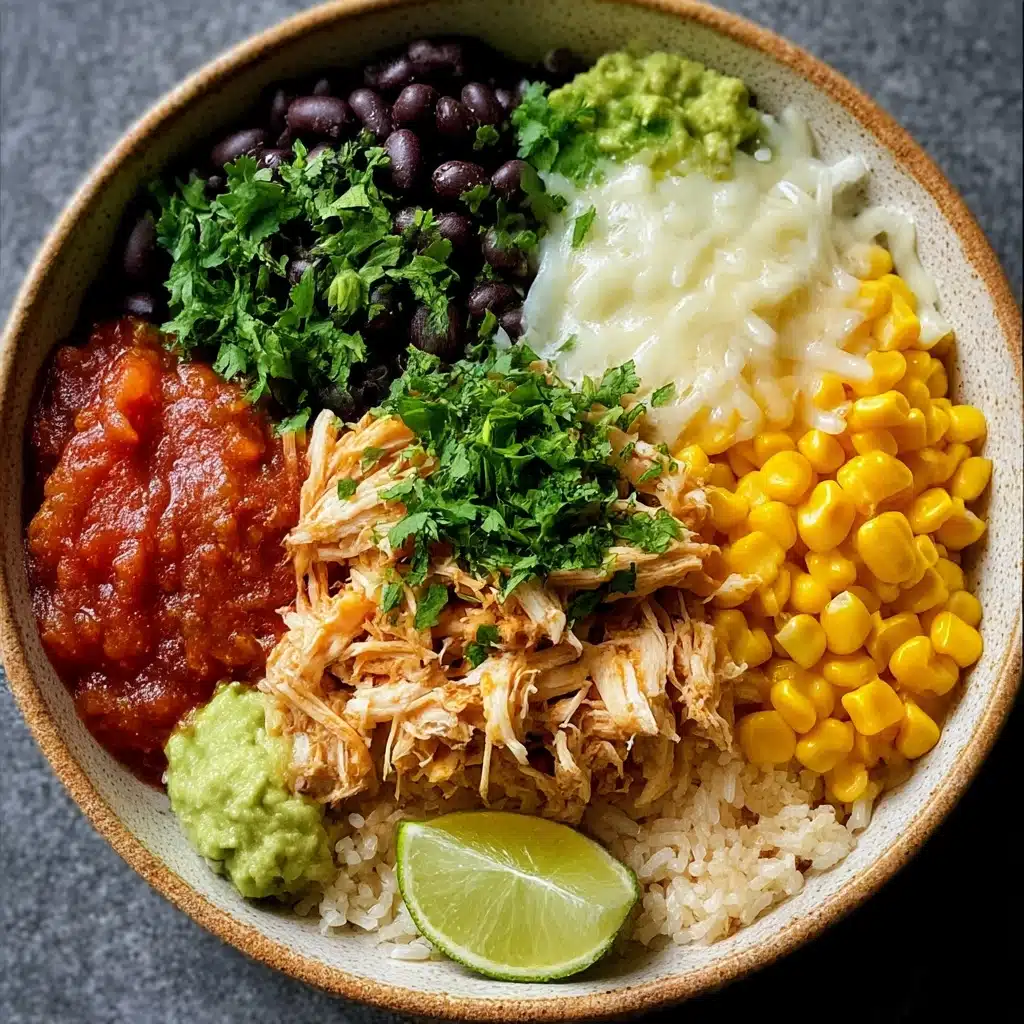 Slow Cooker Chicken Burrito Bowl Recipe - Recipe Image