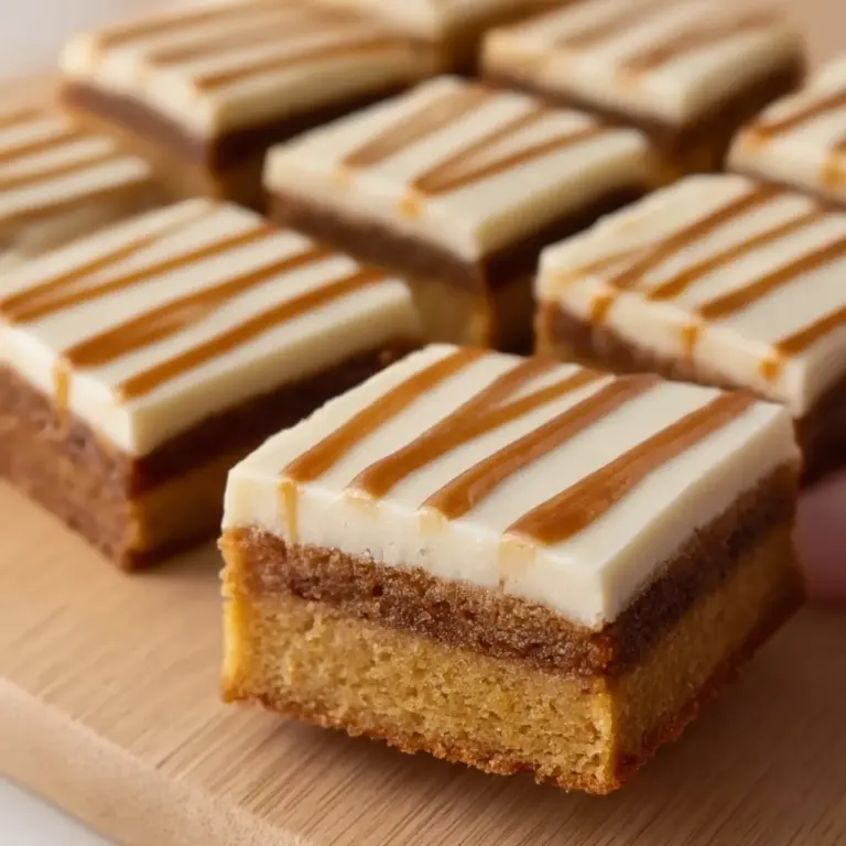 Cinnamon Roll Blondies Recipe