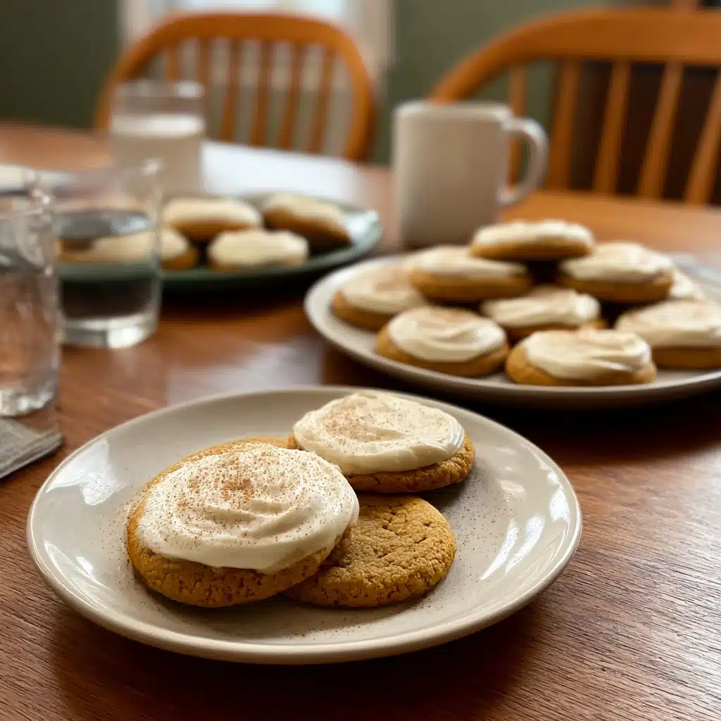 Soft Pumpkin Cookies with Cinnamon Frosting Recipe