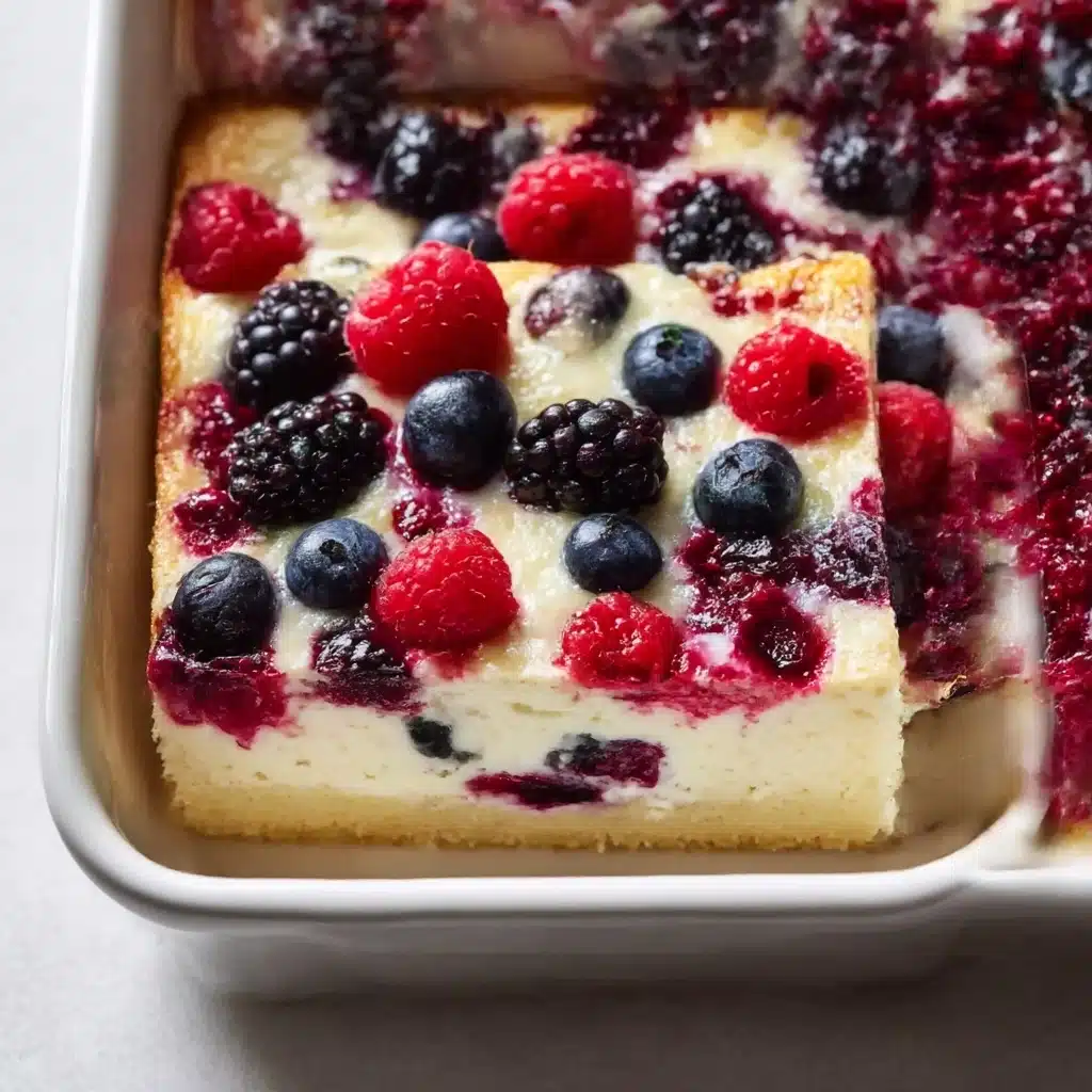 High Protein Triple Berry Bake Recipe - Recipe Image