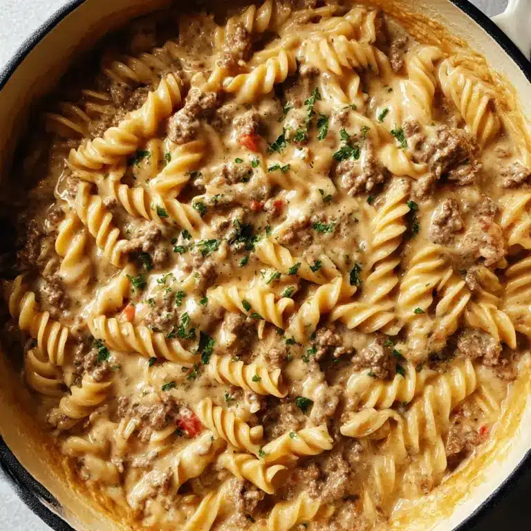 Stovetop Creamy Ground Beef Pasta Recipe