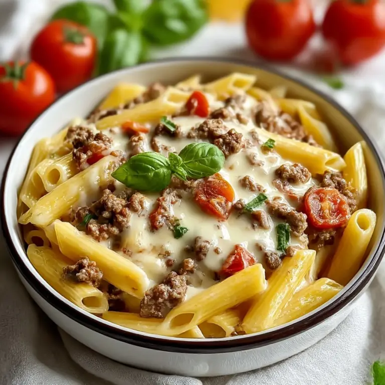 Creamy Rotel Pasta with Ground Beef Recipe