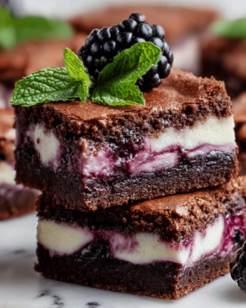 Blackberry Cream Cheese Brownies Recipe
