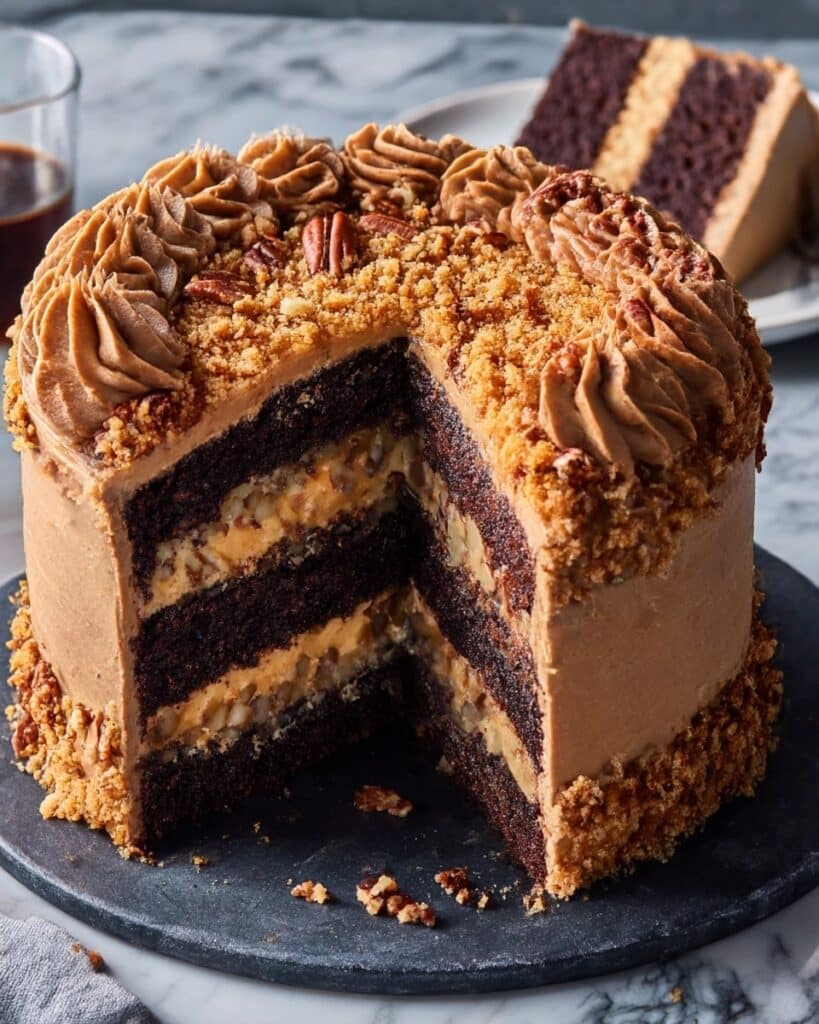 Triple Layer German Chocolate Cake Recipe