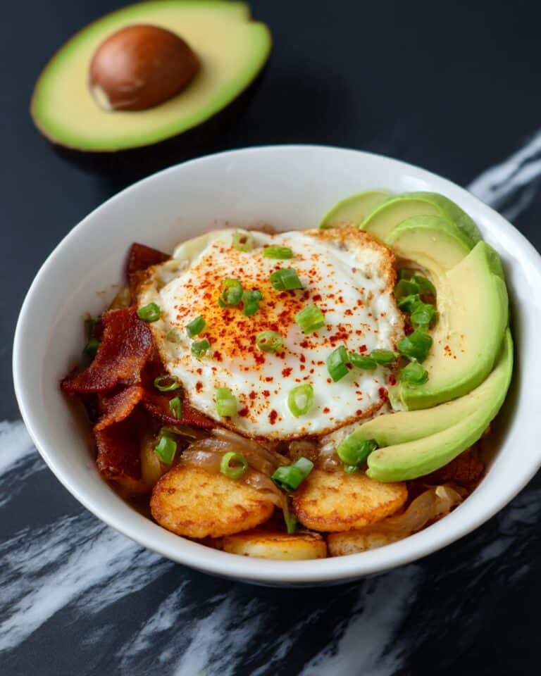 Loaded Tater Tot Breakfast Bowl Recipe