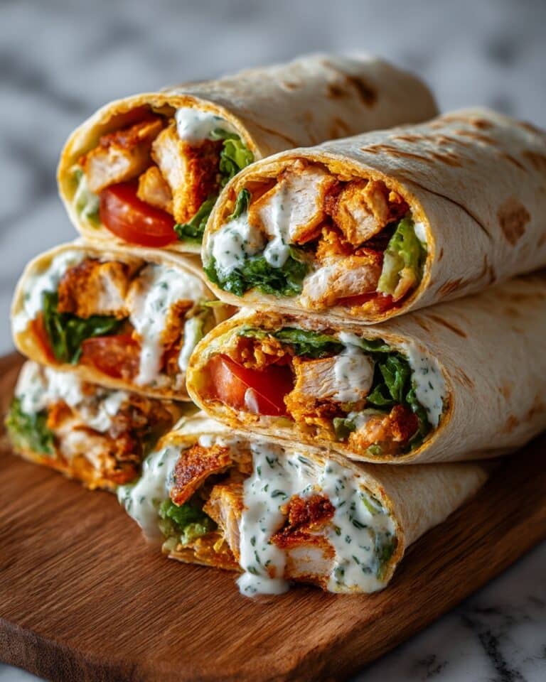 Crispy Air Fryer Chicken & Mozzarella Wraps Recipe